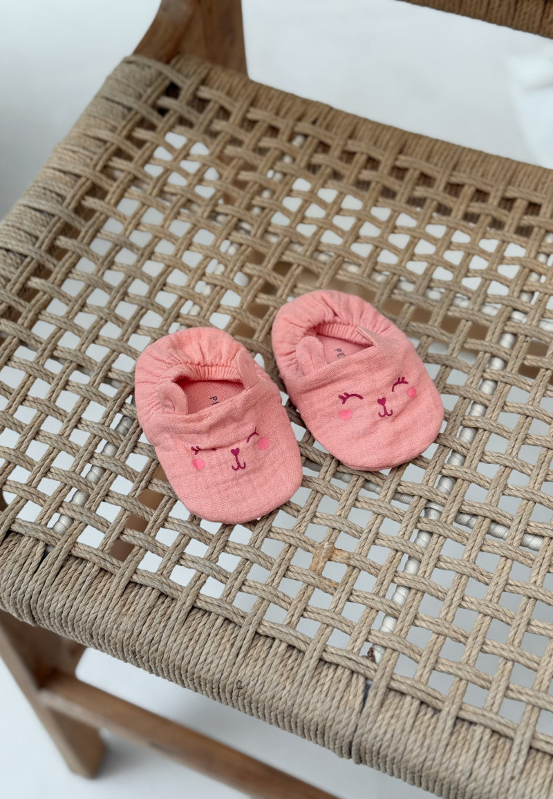 Chaussons bébé en gaze de coton Santa Giulia