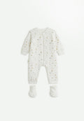 Combinaison bébé en molleton et chaussons Eliah