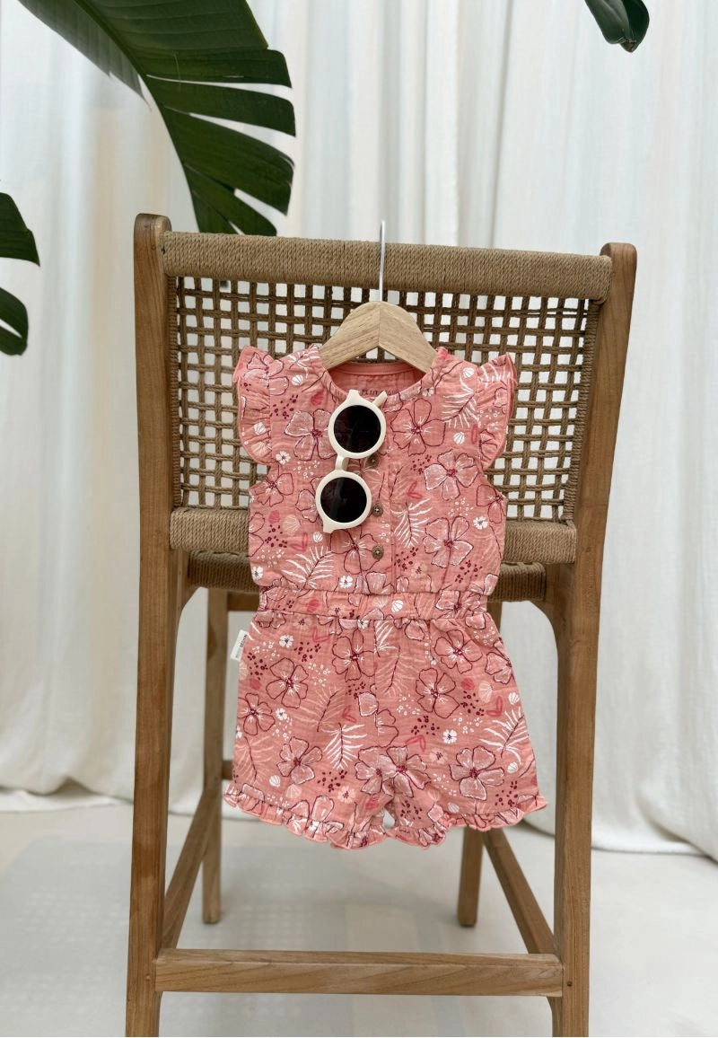 Combishort bébé en gaze de coton Santa Giulia