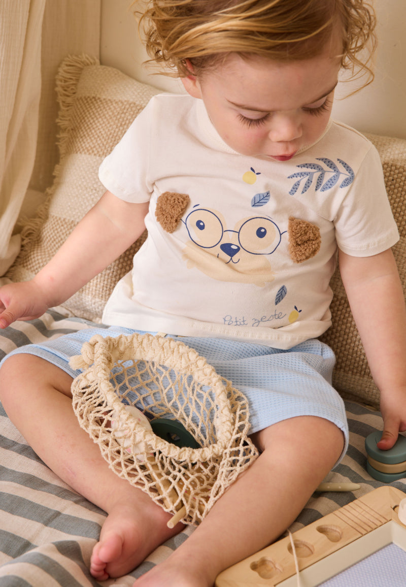 Ensemble bébé t-shirt et short Zeste d'amour