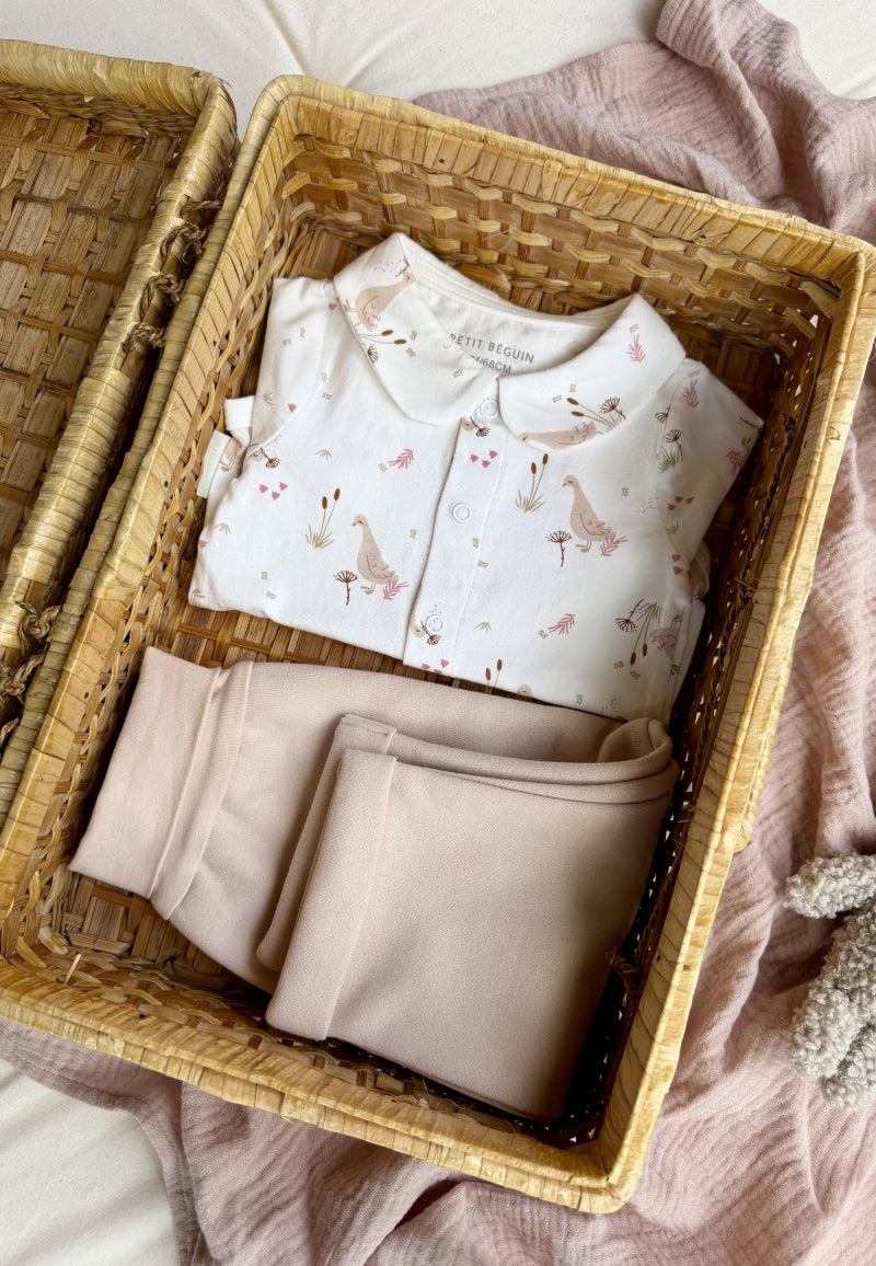 Ensemble body bébé et pantalon en molleton Margot