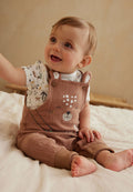 Ensemble salopette bébé en gaze de coton et t-shirt Yao