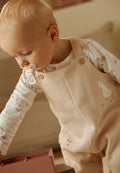 Ensemble salopette bébé en molleton et t-shirt Margot