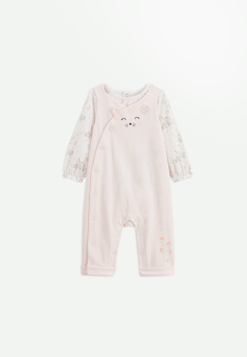 Ensemble salopette bébé et t-shirt Badian