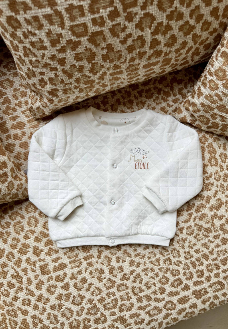 Gilet bébé en molleton Eliah