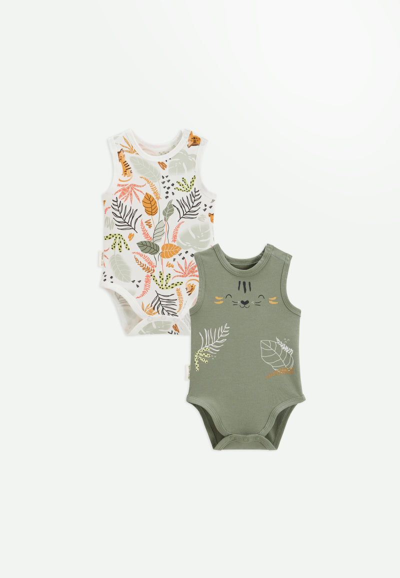Lot de 2 bodies bébé sans manches Dumbea