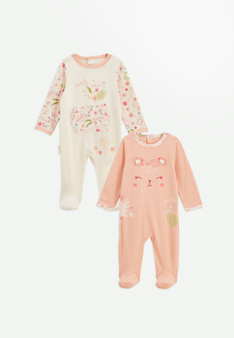 Lot de 2 pyjamas bébé Santa Giulia