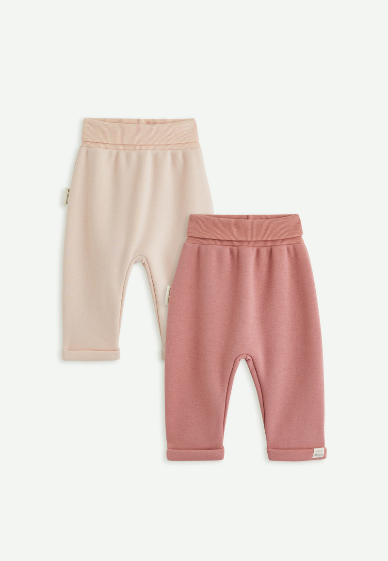 Lot de 2 sarouels bébé en molleton ultra chaud