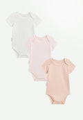 Lot de 3 bodies bébé manches courtes Louison