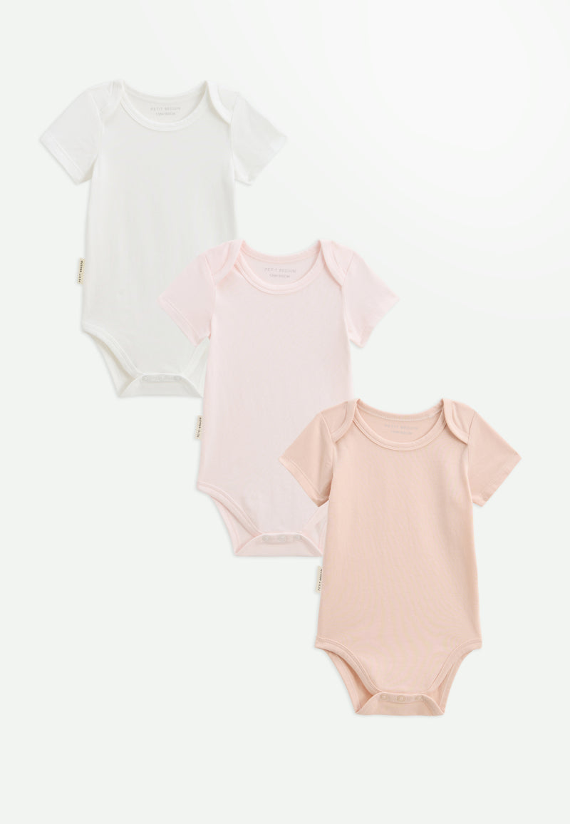 Lot de 3 bodies bébé manches courtes Louison