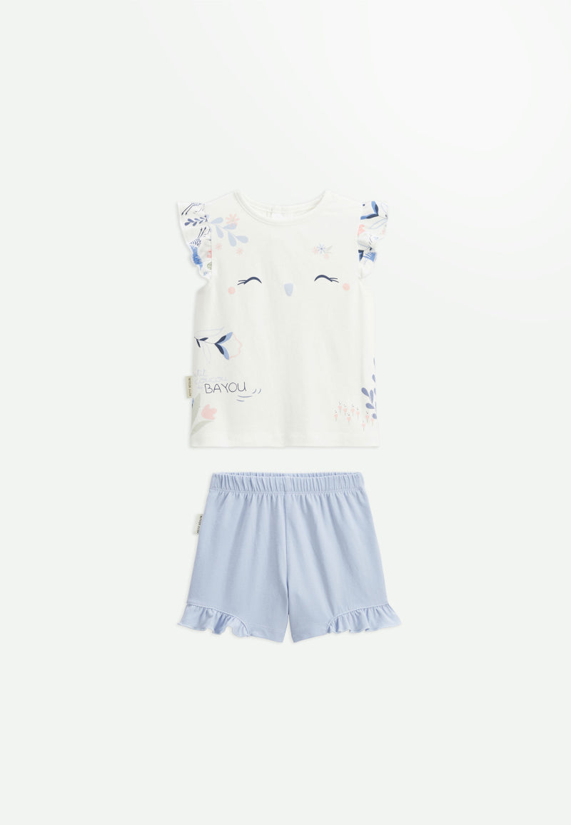 Pyjama enfant 2 pièces manches courtes Tiana