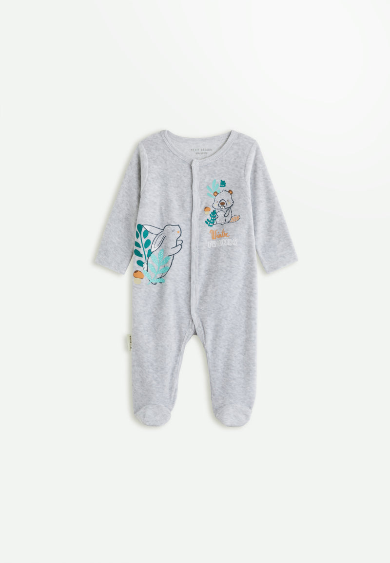 Pyjama bébé en velours Ebana
