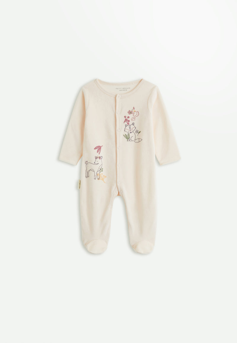 Pyjama bébé en velours Elisa