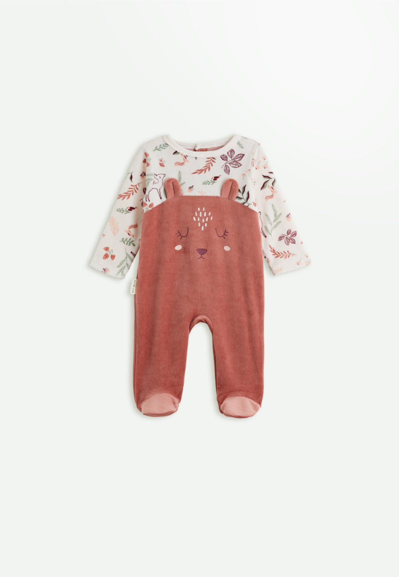 Pyjama bébé en velours Evie