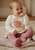 Pyjama bébé en velours Matcha
