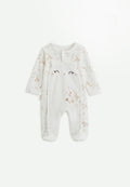 Pyjama bébé en velours ouverture pont Margot