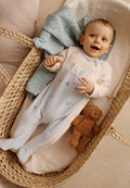 Pyjama bébé en velours ouverture zippée Voix Lactée