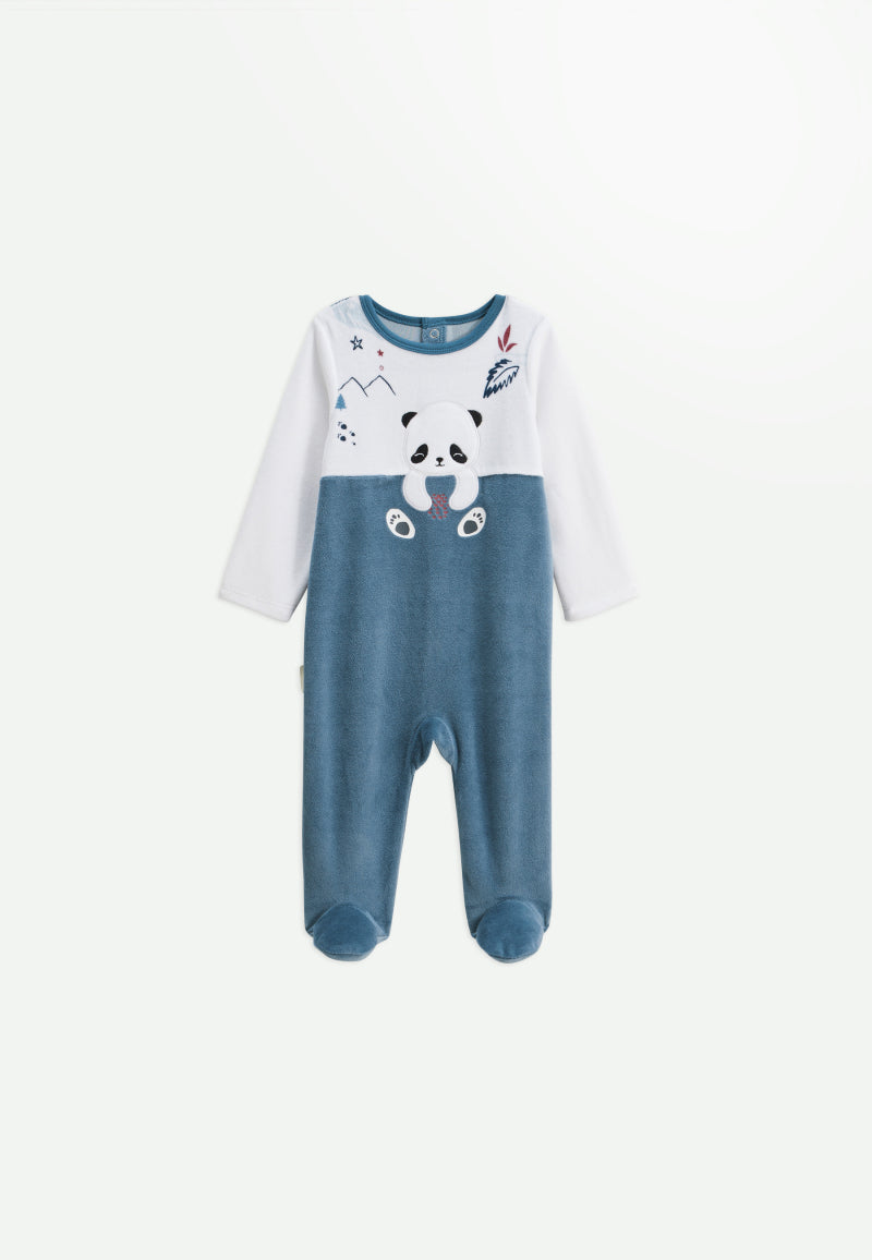 Pyjama bébé en velours Tao