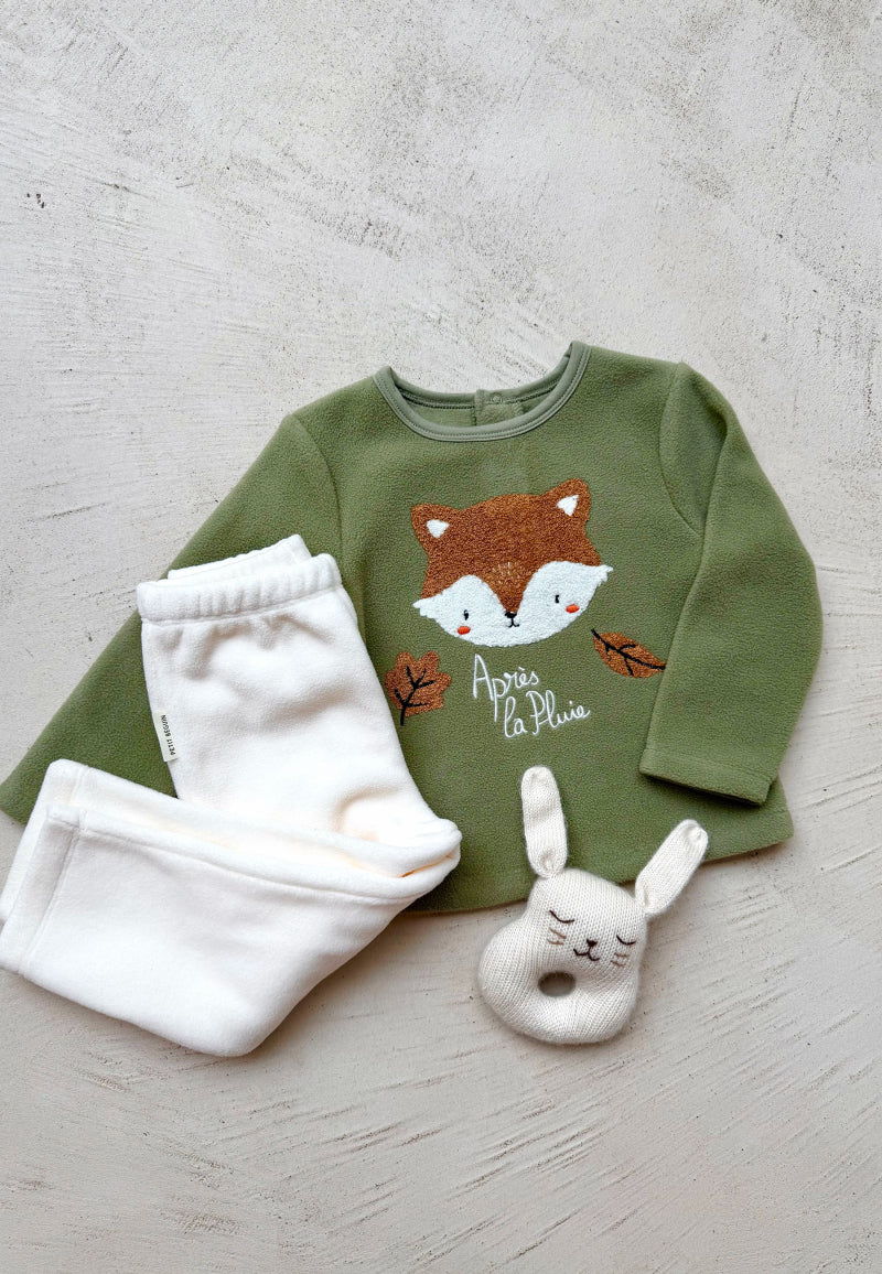 Pyjama enfant 2 pièces en polaire Ginkgo