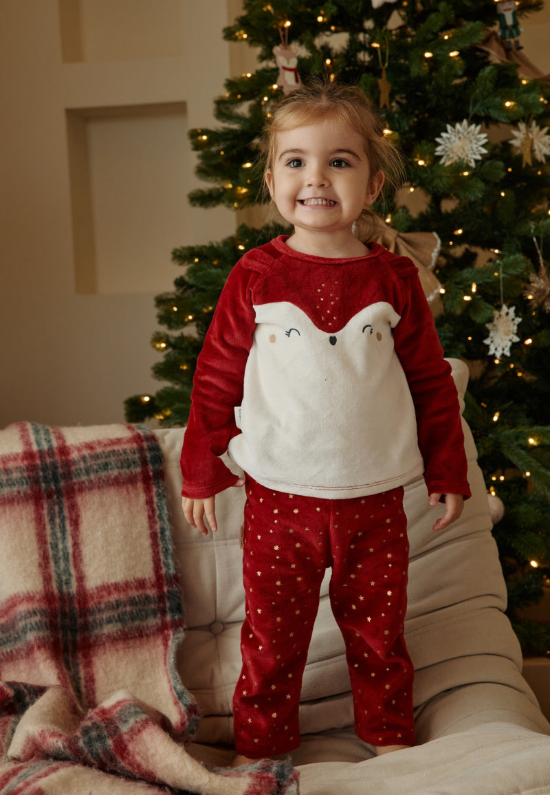 Pyjama enfant 2 pièces en velours Grace