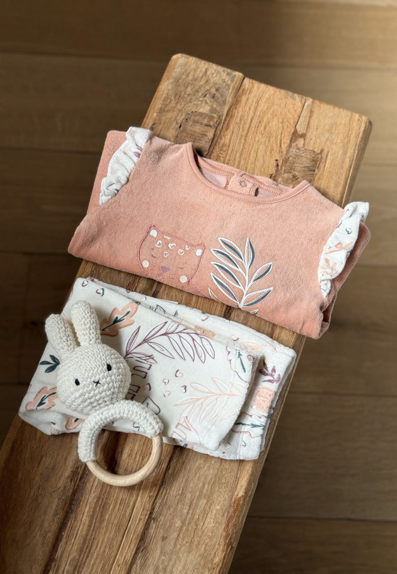 Pyjama enfant 2 pièces en velours Matcha