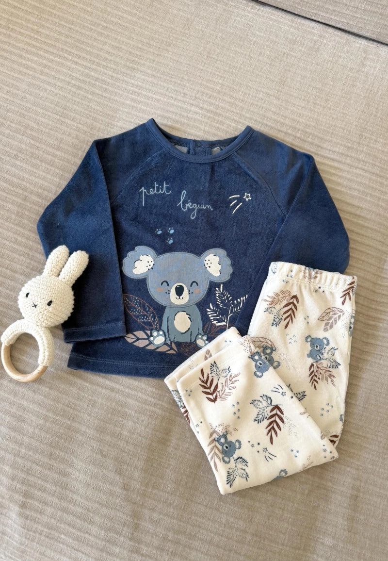 Pyjama enfant 2 pièces en velours Mathéo