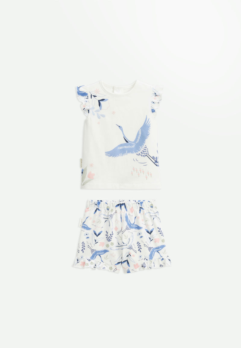 Pyjama enfant 2 pièces manches courtes Tiana