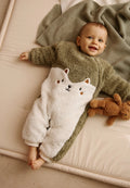 Surpyjama bébé en sherpa Ginkgo