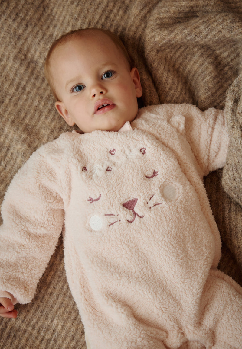 Surpyjama bébé en sherpa Matcha