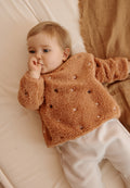 Sweat-shirt bébé en sherpa Caramel