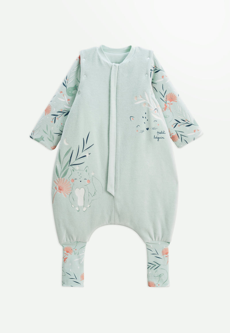 Turbulette TOG2 en velours avec pieds retroussables et manches amovibles Dina