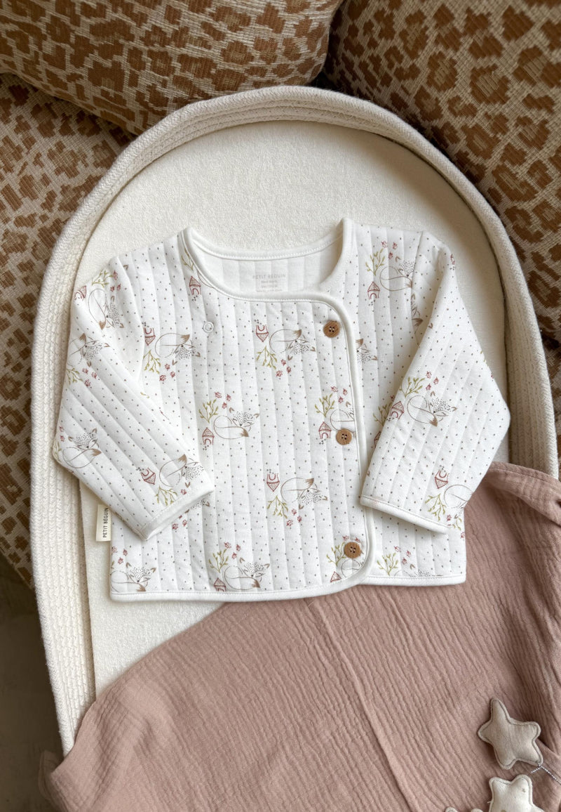 Veste bébé en molleton Doucette