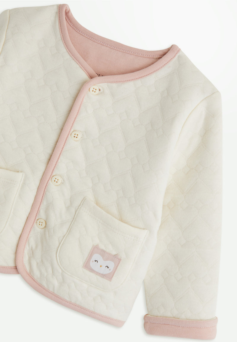 Veste bébé en molleton Miette
